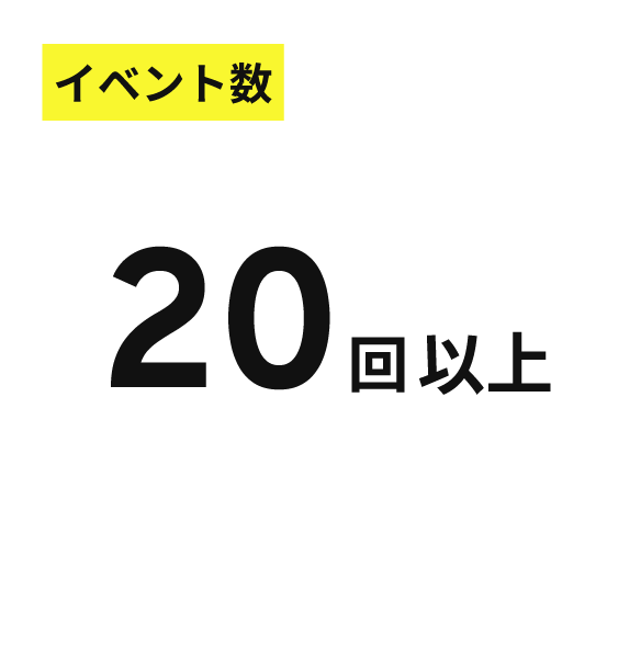 イベント数 20回以上